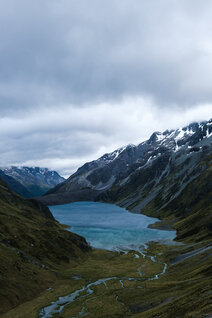View onto Lake Constance from Waiau Pass