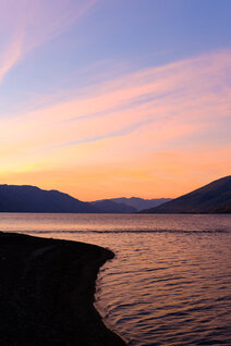 Sonnenaufgang am See Lake Wanaka