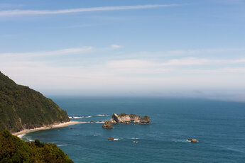 Cliffs and coastline west coast New Zealand