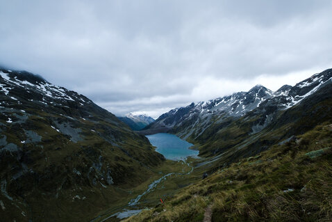 View onto Lake Constance as seen from Waiau Pass